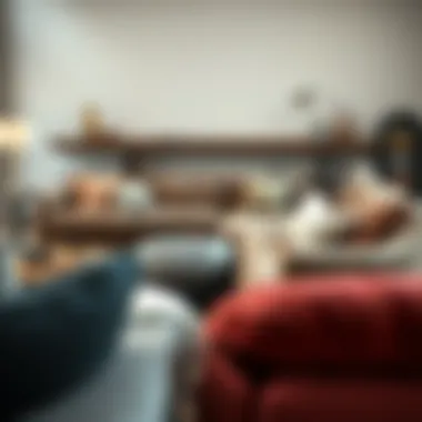 Variety of materials used in fold out sectionals