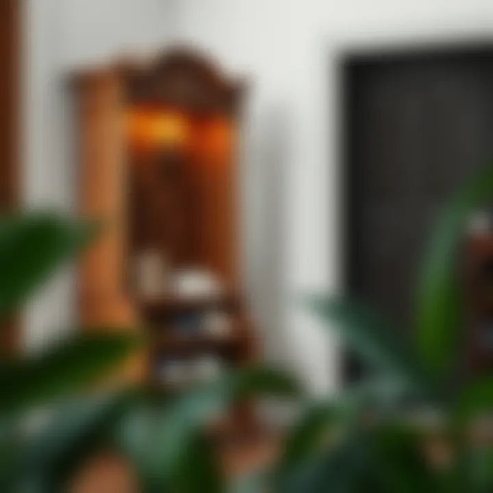 Elegant wooden shoe rack with intricate details