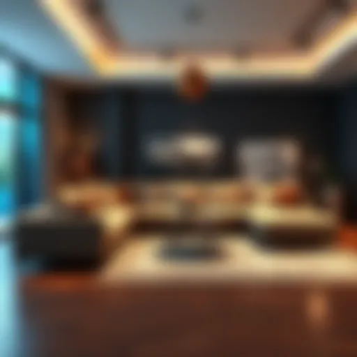 Luxurious Large Sectional Design Luxurious large sectional in a modern living room