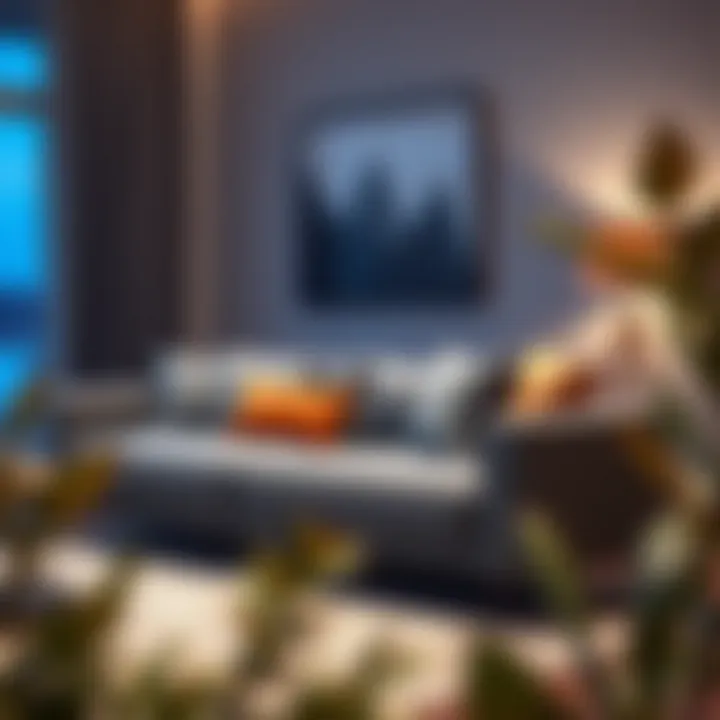 Installation of Large Slipcover Installation of a large slipcover on a contemporary sofa