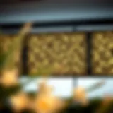 Elegant leaf light panel design showcasing intricate patterns and textures.