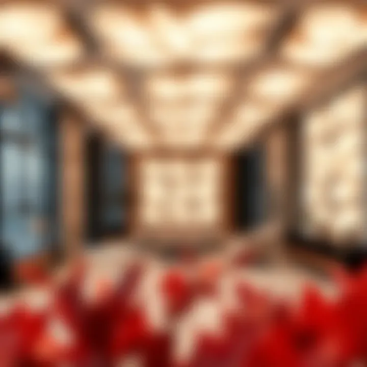 Leaf Light Panels as Interior Focal Points Modern interior space featuring leaf light panels as a focal point.