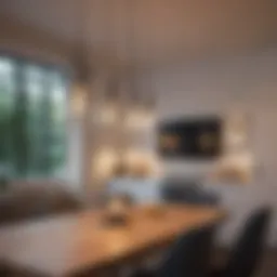 Elegant pendant lighting in a modern Orlando home