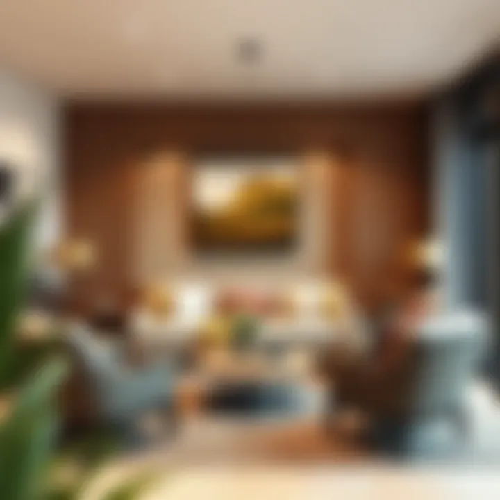 Cozy Living Space Cozy living room setup with stylish furnishings