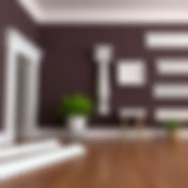 Variety of White Trim Styles Variety of styles of Lowes white floor trim displayed for selection