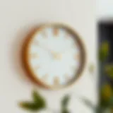 Sleek Minimalist Design in Modern Gold Wall Clocks Sleek modern gold wall clock with minimalist design