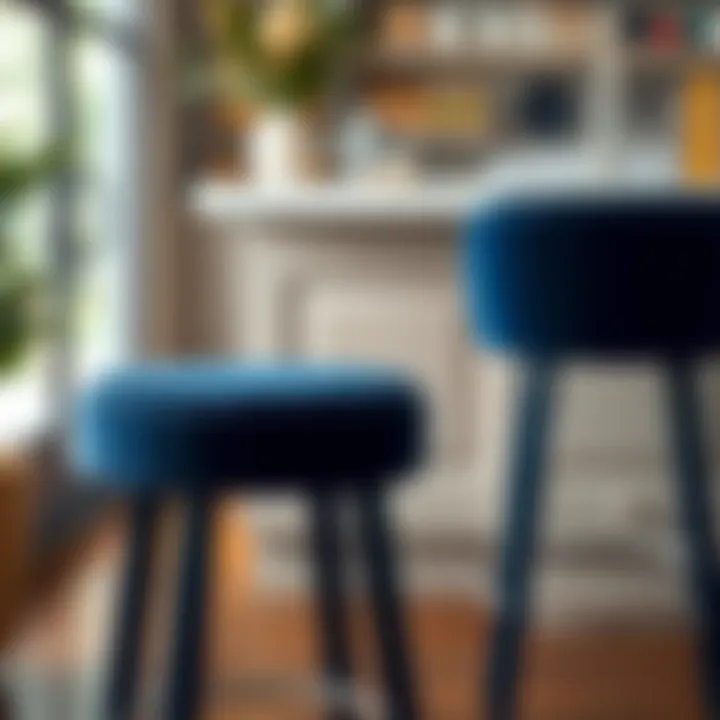 Exploring Navy Blue Velvet Bar Stools: A Pair for Every Space Introduction