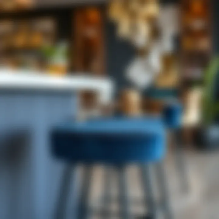 Exploring Navy Blue Velvet Bar Stools: A Pair for Every Space Summary