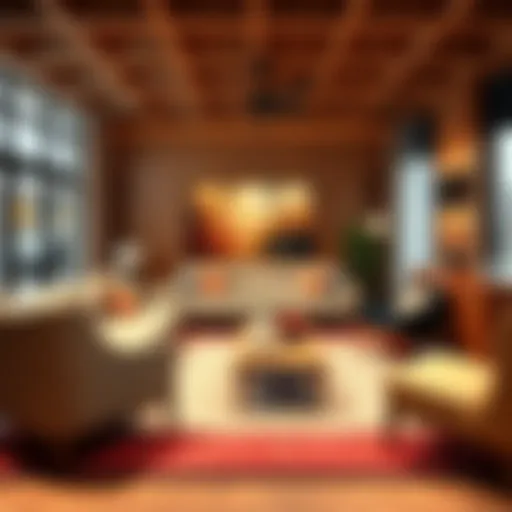 Mid-Century Modern Living Room Design A chic living room setup featuring mid-century modern furniture.