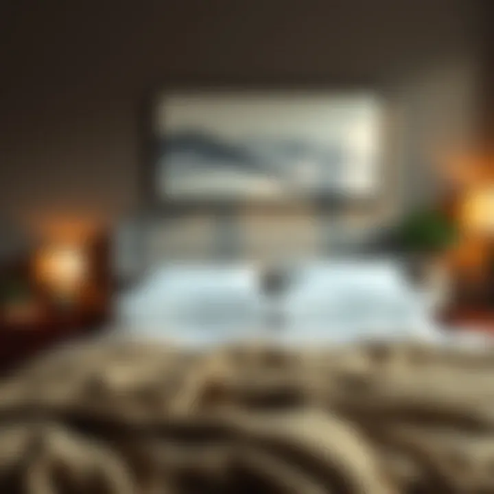 Cozy bedroom setup featuring Novaform topper enhancing aesthetics