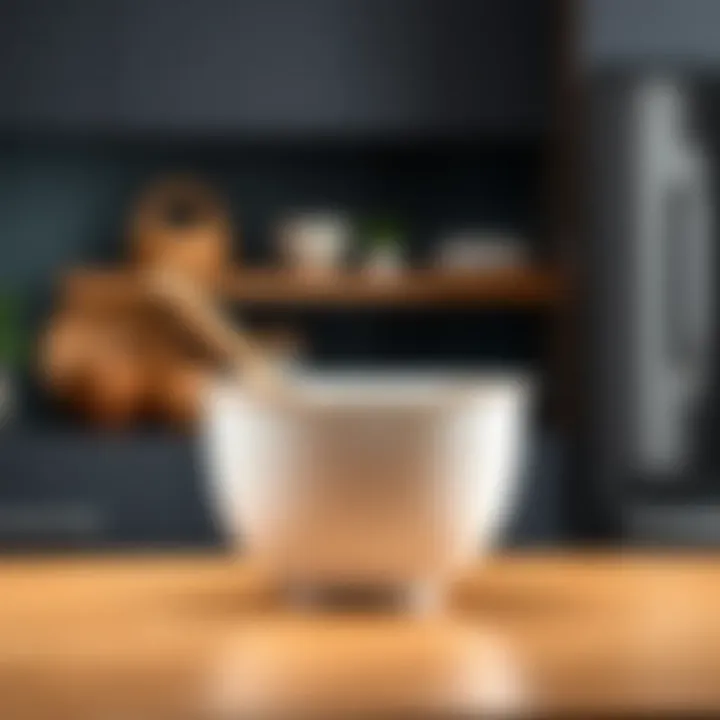 Innovative design of a plastic mixing bowl that enhances kitchen aesthetics