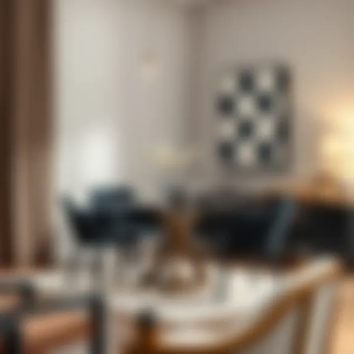 Elegant small dining set with modern design