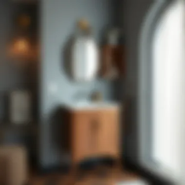 Aesthetic Appeal: Decorative Touches in Small Cabinets Stylish small thin cabinet with decorative elements