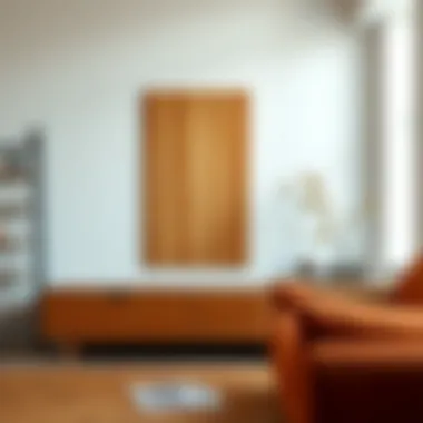 A beautiful solid wood furniture piece in a modern setting