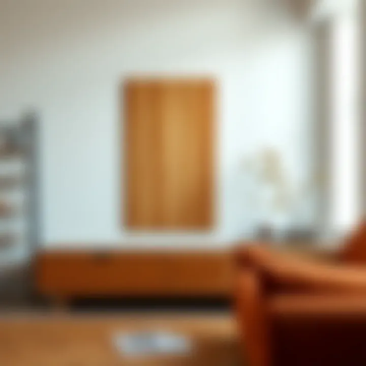 A beautiful solid wood furniture piece in a modern setting