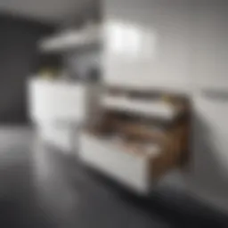 Elegant modern space saving cupboard with sleek design