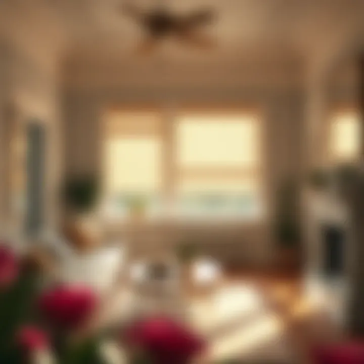 Elegant room showcasing the aesthetic appeal of window shades