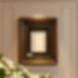 An elegant 17x22 picture frame showcasing an artwork