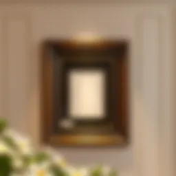 An elegant 17x22 picture frame showcasing an artwork