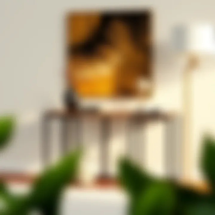 Stylish materials used in a 27-inch console table, showcasing wood and metal combinations