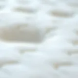 Close-up of mattress pad texture