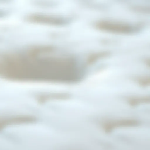 Close-up of mattress pad texture