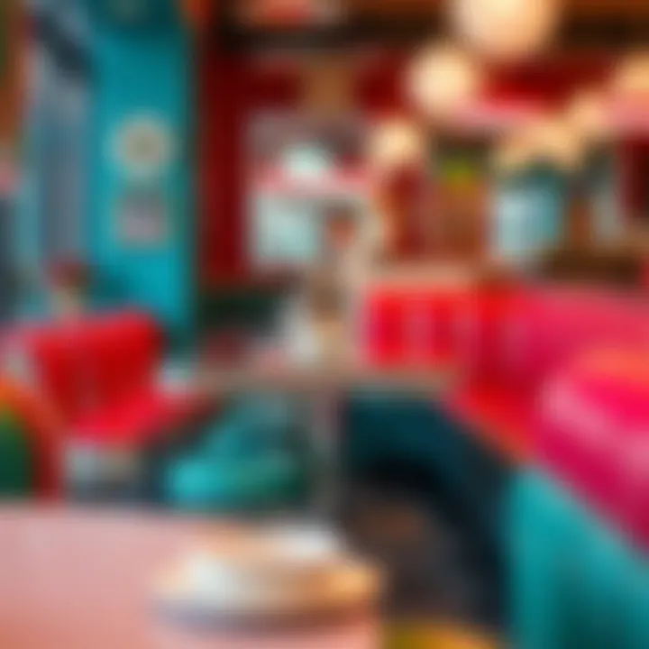 Timeless Retro Diner Table Set Classic retro diner table set showcasing vibrant colors and chrome accents