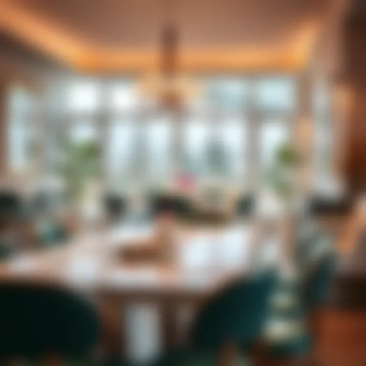 Chic Dining Area with Diner Furniture A beautifully styled dining area with 50s diner furniture integrated into a modern home