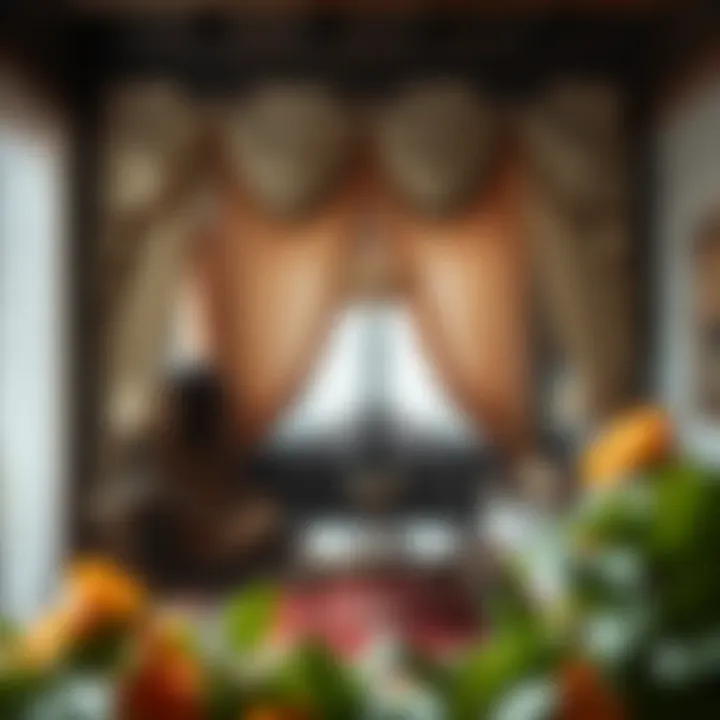 Historical Queen Canopy Curtains Historical depiction of queen canopy curtains in traditional decor