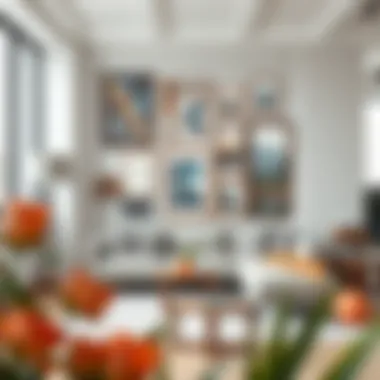 Diverse Styles of Standing Collage Frames Diverse styles of standing collage frames in a modern living room