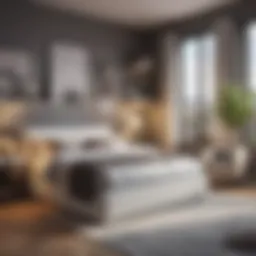 Stylish space saver bed in a modern living room