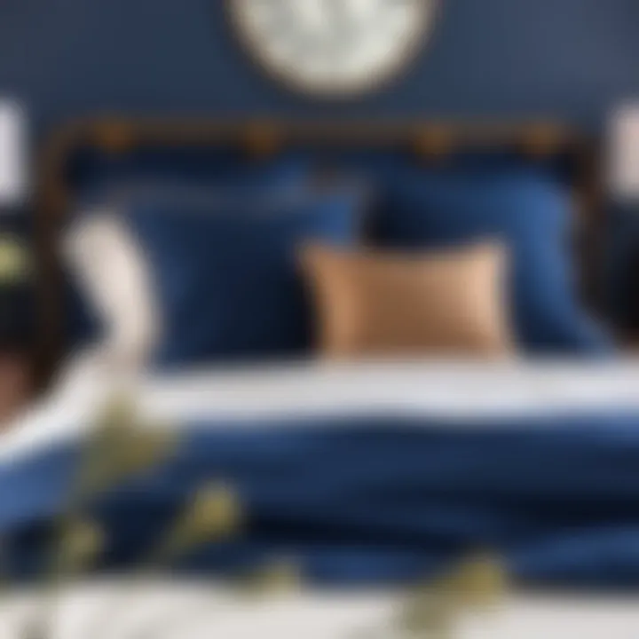 Exploring the Elegance of Navy Blue Pillow Shams for Queen Beds Summary