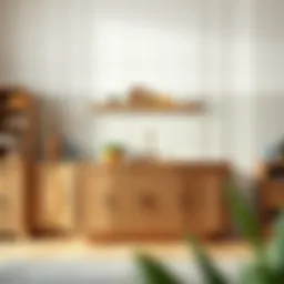 Elegant wooden base cabinet with intricate detailing