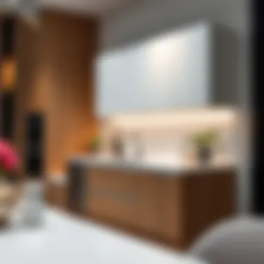 Modern minimalist base cabinet in a contemporary kitchen