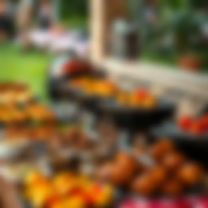 A variety of delicious grilled dishes displayed on a table