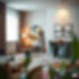 Versatile Design in Modern Decor Elegant design of the 3M coat rack showcasing its versatility in a modern living room