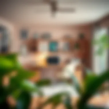 Efficient Home Office Design Organized home office with a focus on efficient desk use.