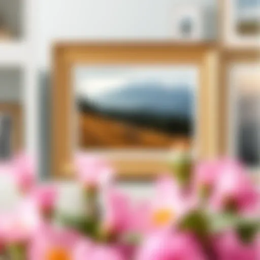 Elegant 5x7 Frame with Scenic Landscape Elegant 5x7 picture frame displaying a scenic landscape