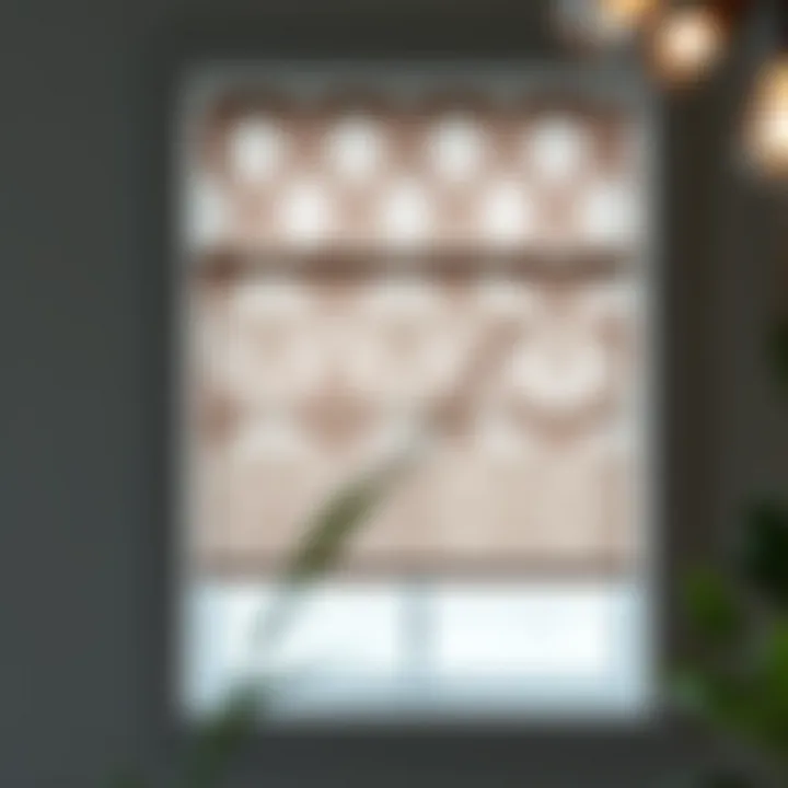 Customizable paper window shades showcasing various patterns