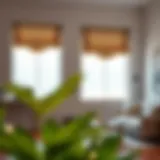 Elegant paper window cover design enhancing a modern interior