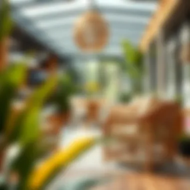 Wicker cube furniture blending seamlessly with various decor styles