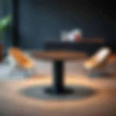 Modern Minimalist Card Table Sleek modern card table with minimalist design