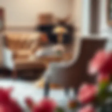 Elegant Upholstered Chairs and Card Table Luxurious upholstered chairs paired with an elegant card table