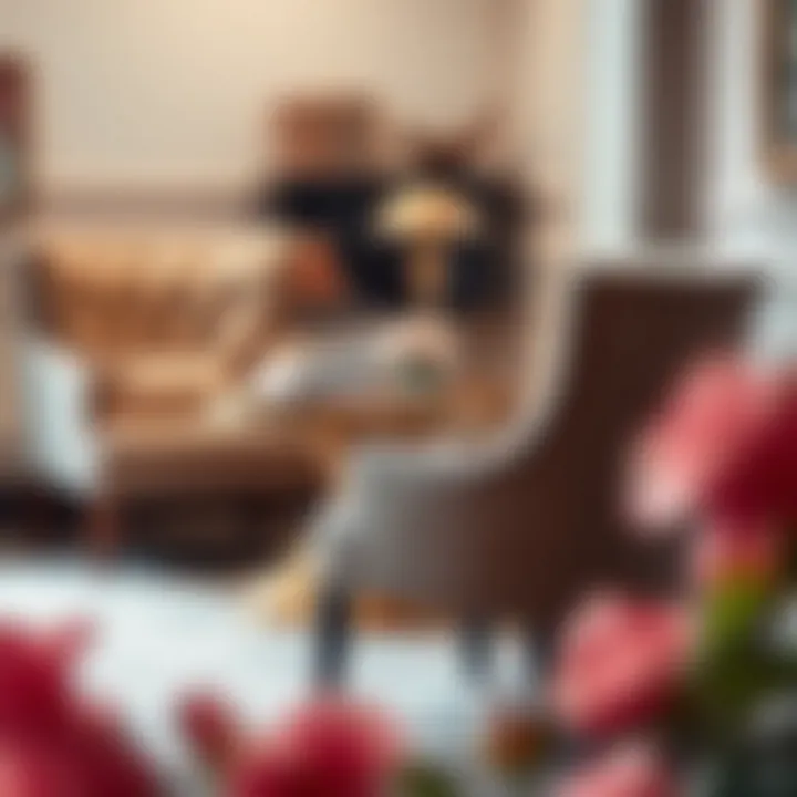 Elegant Upholstered Chairs and Card Table Luxurious upholstered chairs paired with an elegant card table