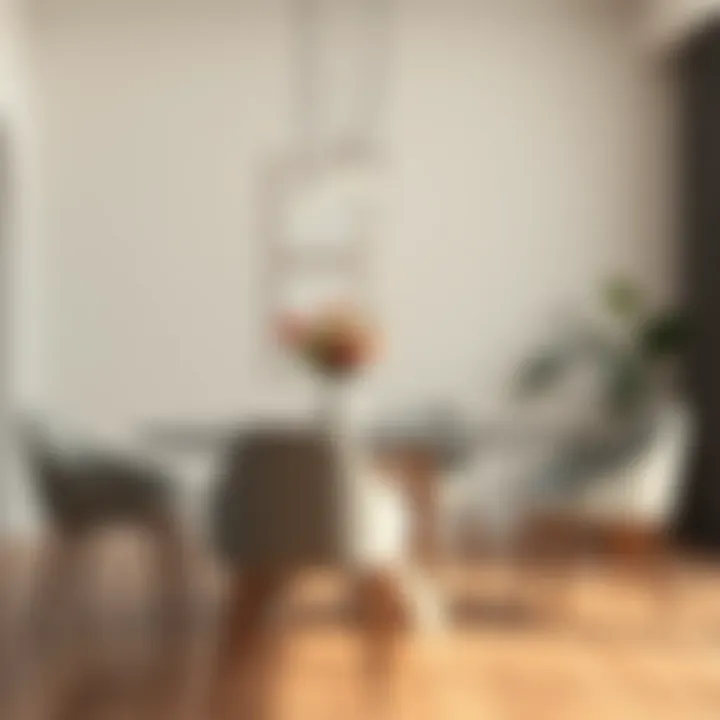 Contemporary dining chairs enhancing a minimalist space