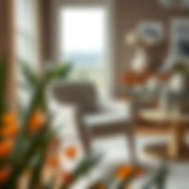 Modern upholstered dining chair in a stylish setting