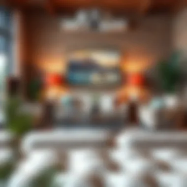 Cozy living room setup with secondhand furniture