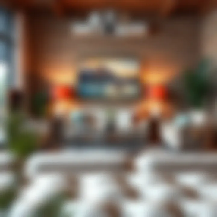 Cozy living room setup with secondhand furniture