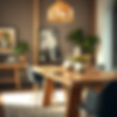 Sustainable dining table crafted from reclaimed wood