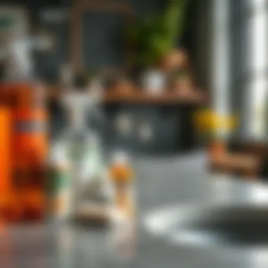 Essential Care Products for Soapstone Various cleaning products suited for maintaining soapstone sinks